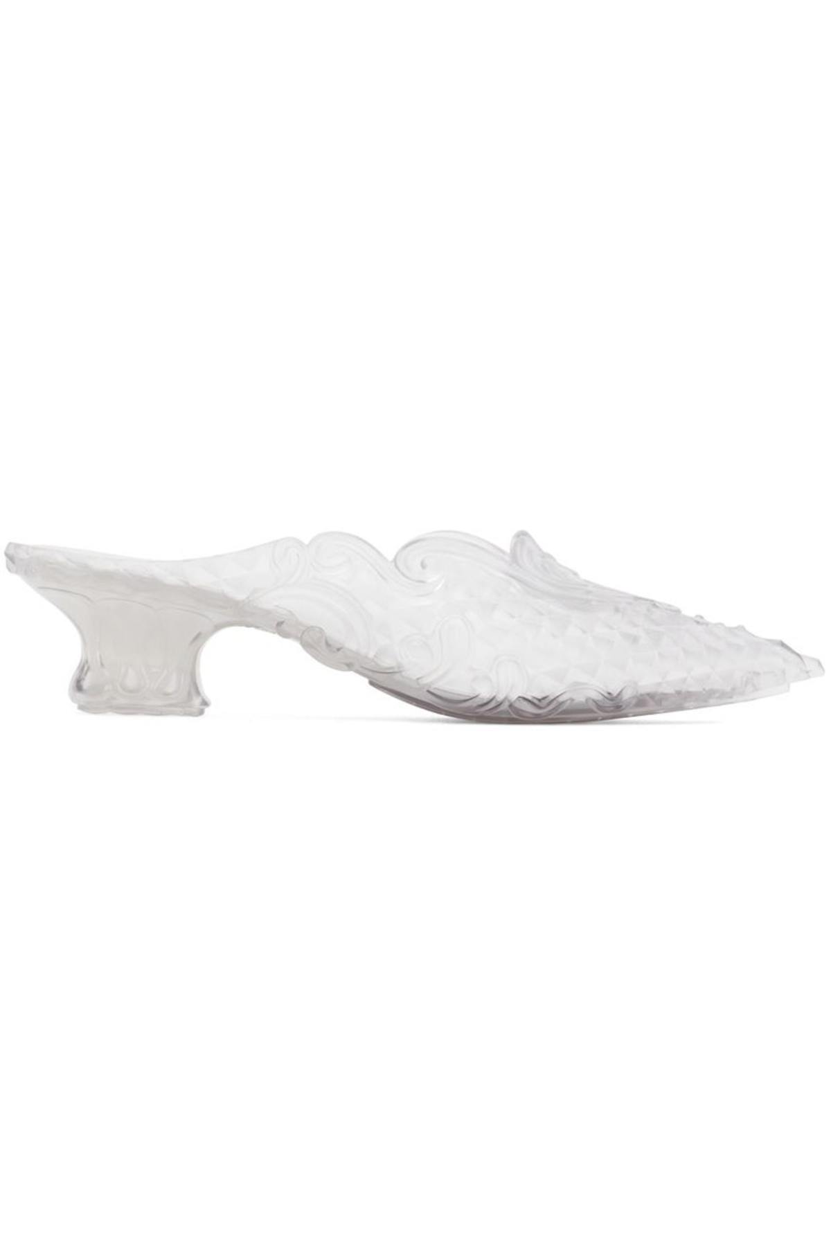 Y/Project Melissa Edition Point Mules - Clear/White | Garmentory