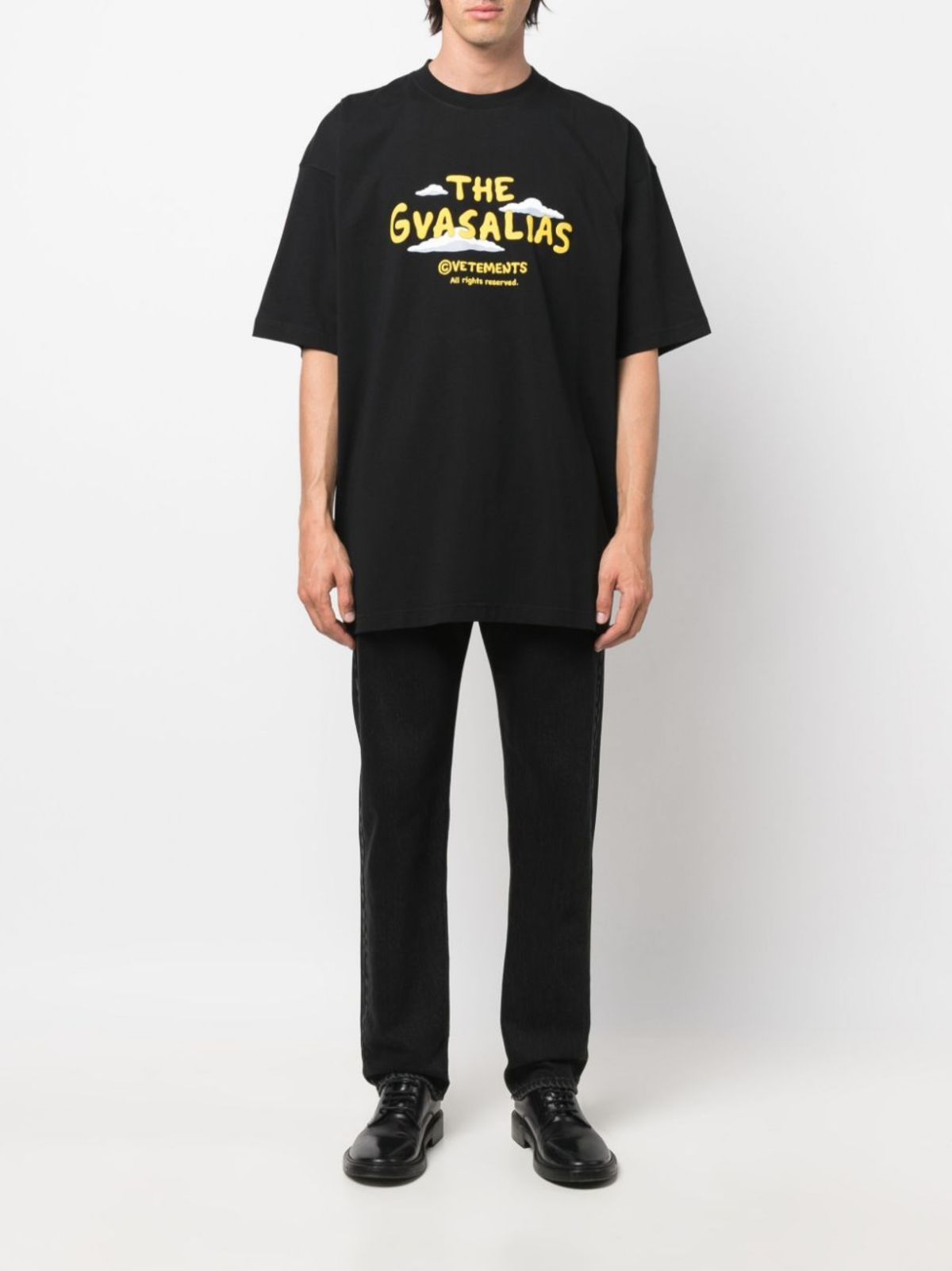 VETEMENTS UNISEX The Gvasalias Cartoon Logo T-Shirt | Garmentory
