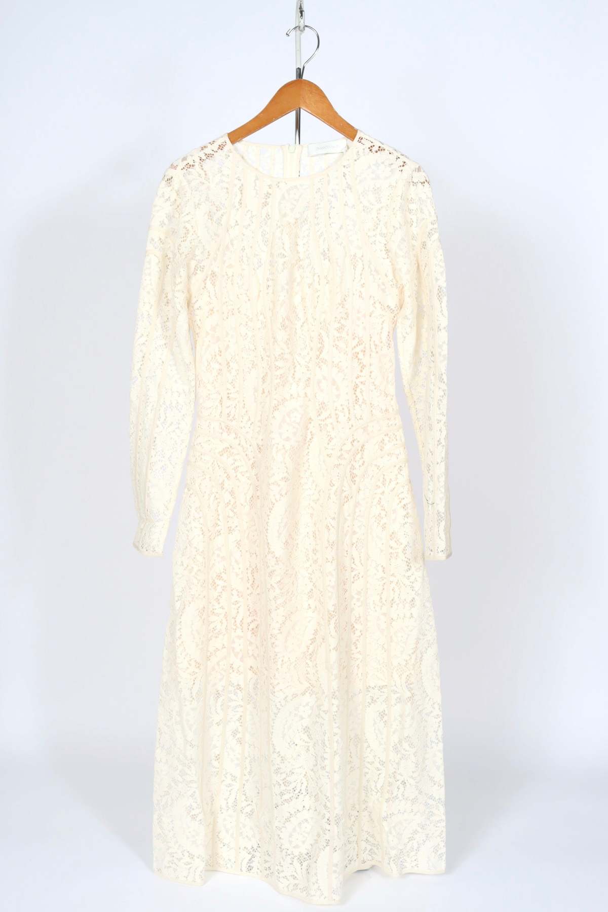 Zimmermann Devi Panelled Lace Midi Dress - Cream Zimmermann Devi Panelled Lace Midi Dress - Cream