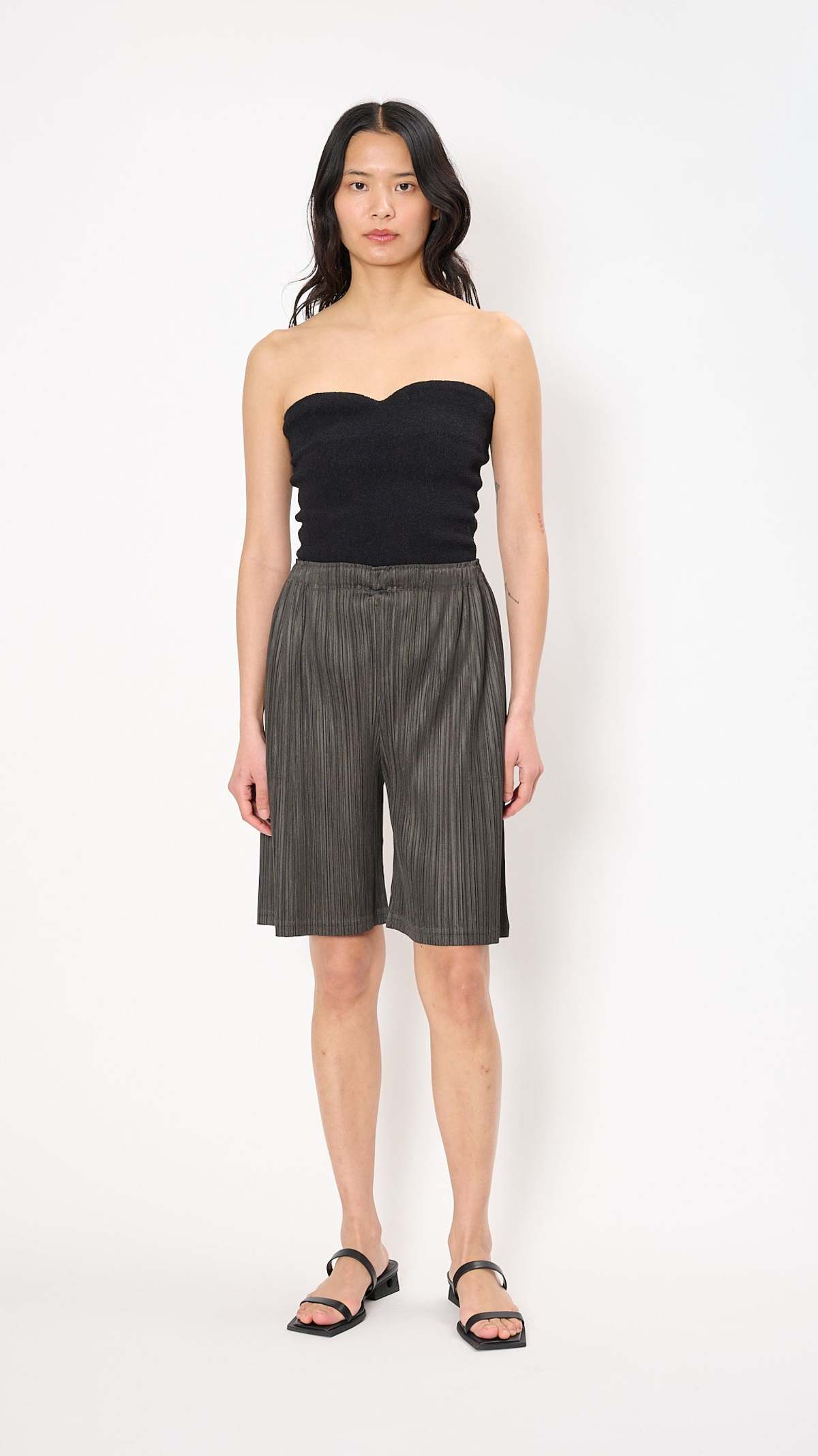 Pleats Please by Issey Miyake Thicker Bottoms 2 Short - Charcoal