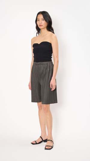 Pleats Please by Issey Miyake Thicker Bottoms 2 Short - Charcoal
