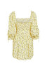 For Love & Lemons Chrysanthemum Mini Dress - Lemonade - Thumbnail 10