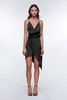 Style Stalker Trinity Dress - Dark Green - Thumbnail 1
