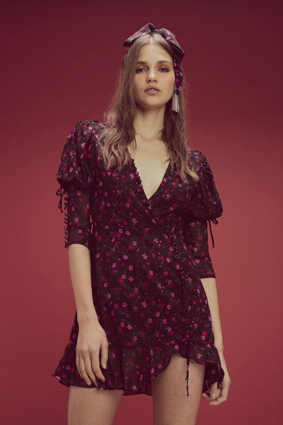 rosie button mini dress FOR LOVE AND LEMONS Rosie Button Mini Dress