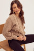 Tina Sweater - Taupe - Thumbnail 1