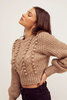 Tina Sweater - Taupe - Thumbnail 3