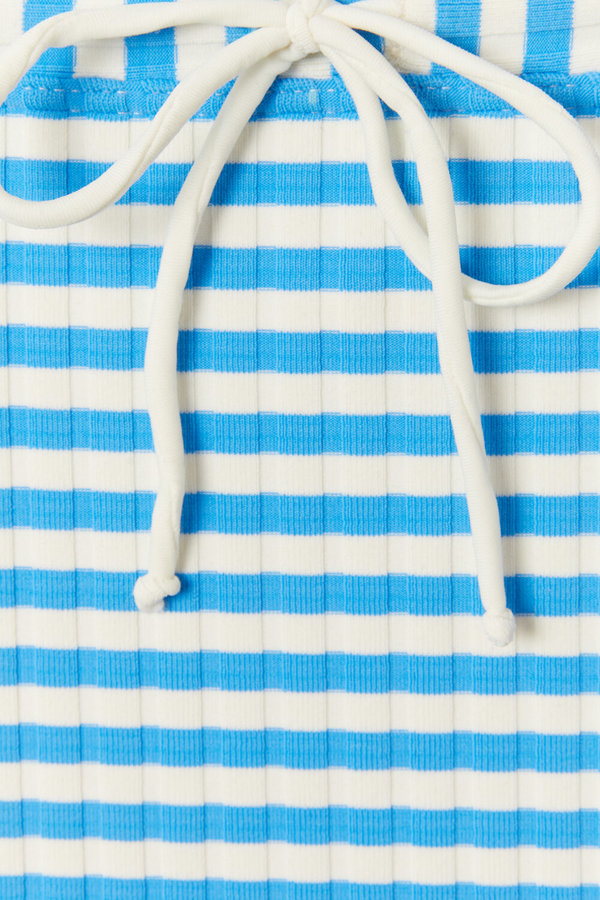 Solid and Striped The Ginger Tie Bikini - Azure Stripe Rib
