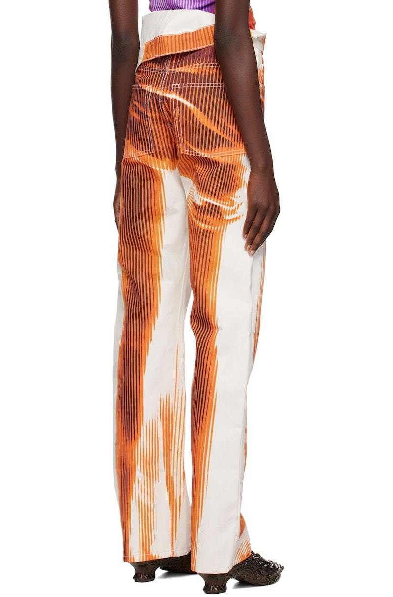 Y/Project Jean Paul Gaultier Edition Jeans - White/Orange | Garmentory