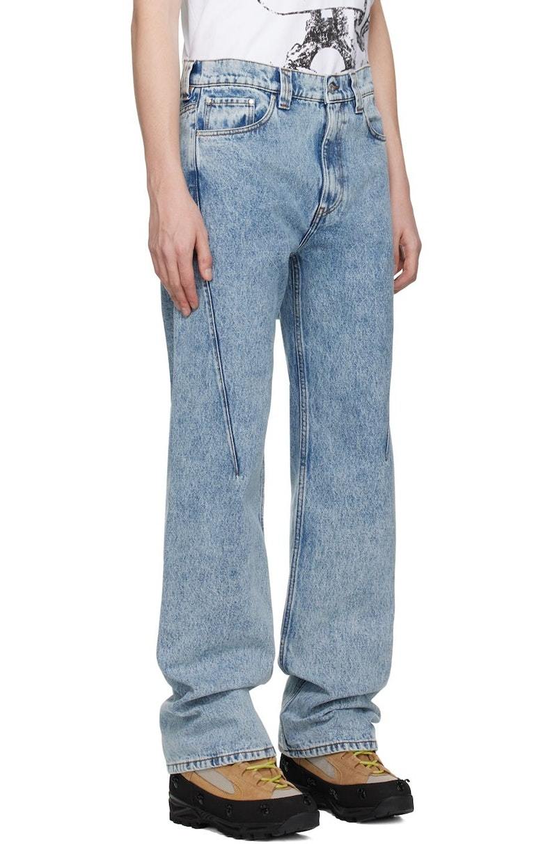 パンツ Y PROJECT PARIS' BEST JEANS ICE BLUE Y/Project – Paris' Best Jeans Light Ice Blue