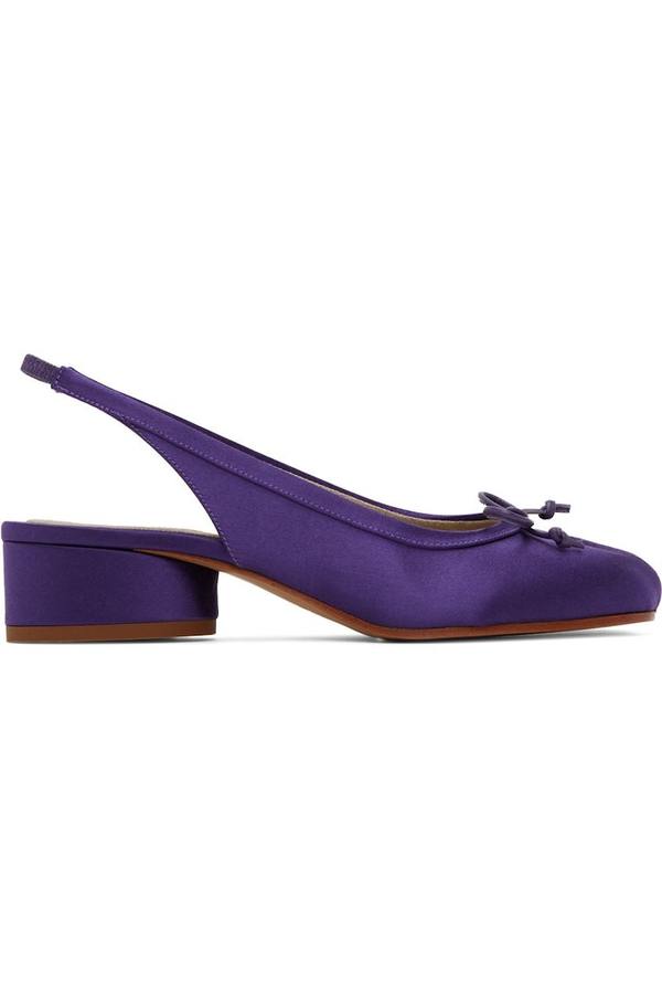 Maison Margiela Tabi Slingback Heels - Purple | Garmentory