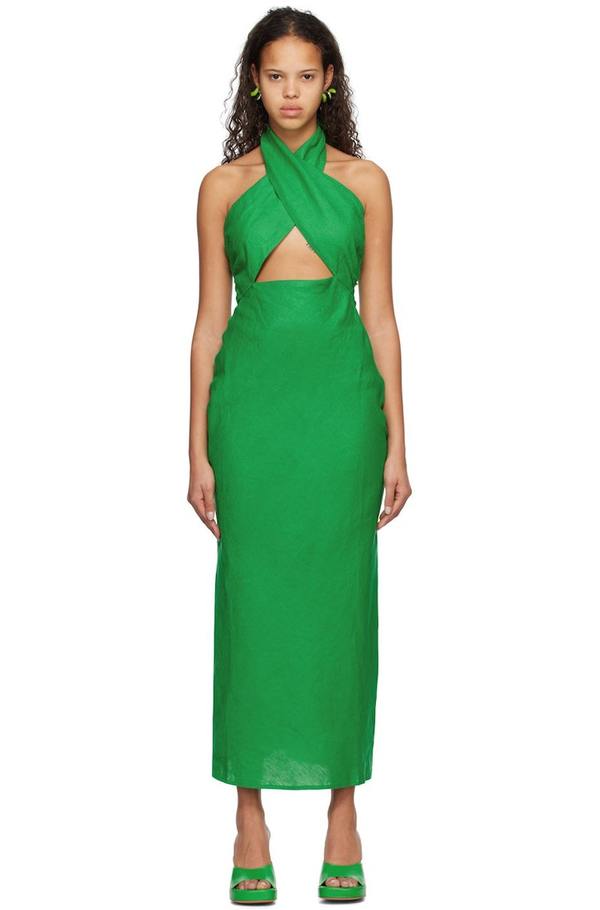 Simon Miller Yabba Maxi Dress - Gummy Green | Garmentory