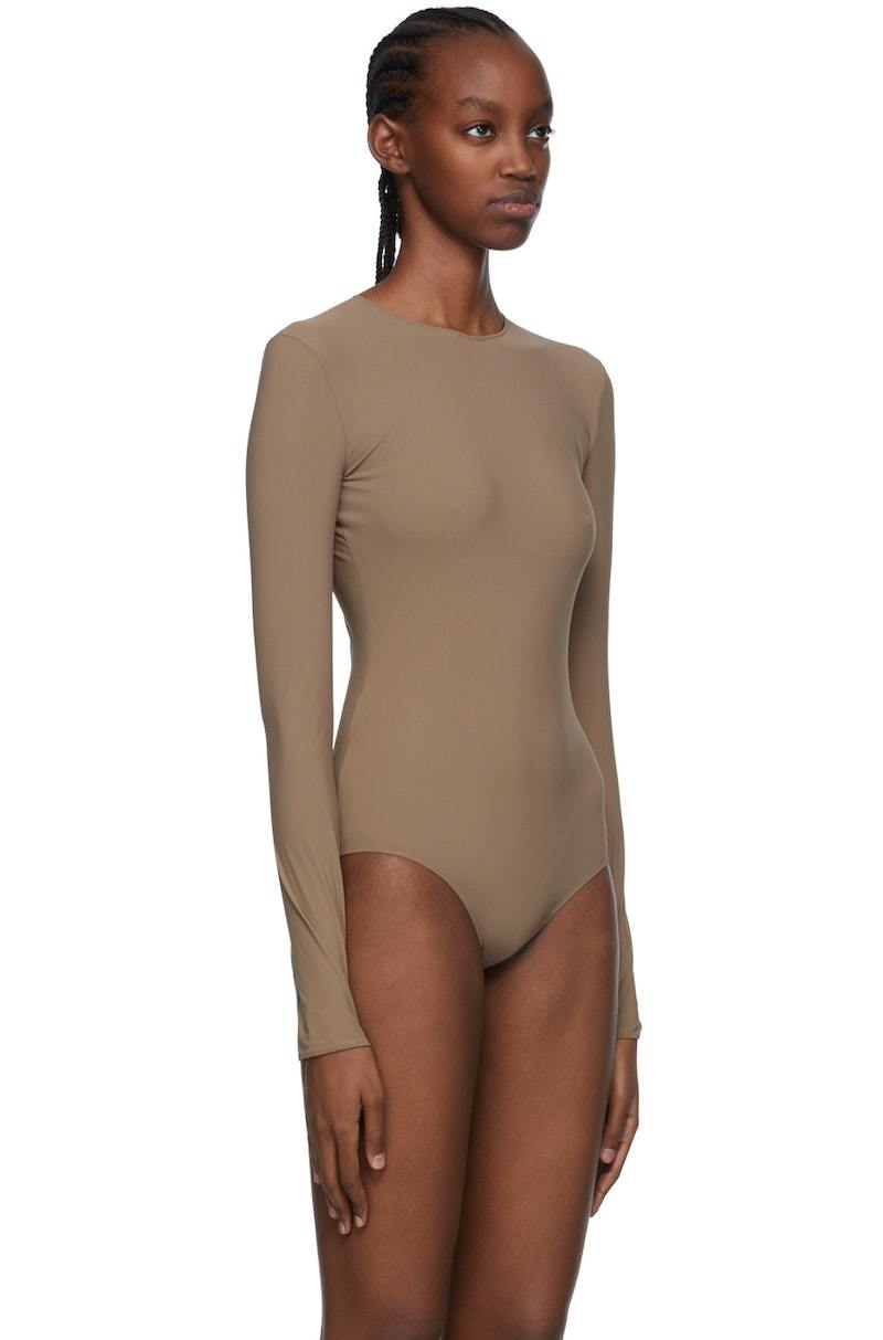 【送料&関税込】Maison Margiela Viscose Bodysuit Stretch bodysuit in black - Maison Margiela | Mytheresa