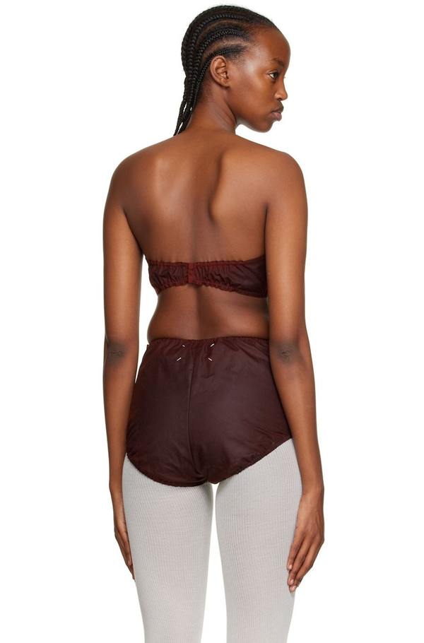 Maison Margiela Waxed Bodysuit - Burgundy | Garmentory