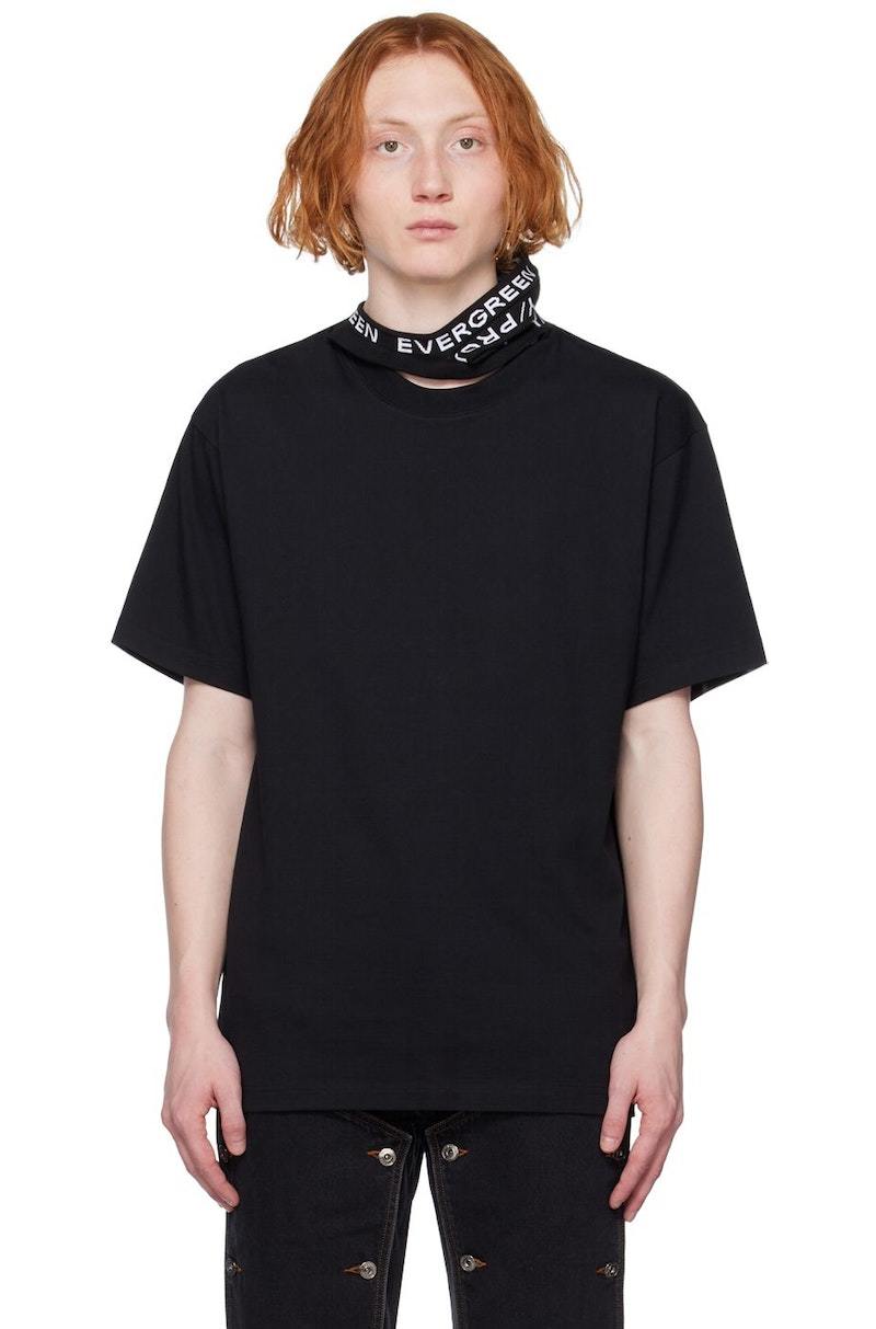 Y/Project Triple Collar T-Shirt - Black | Garmentory