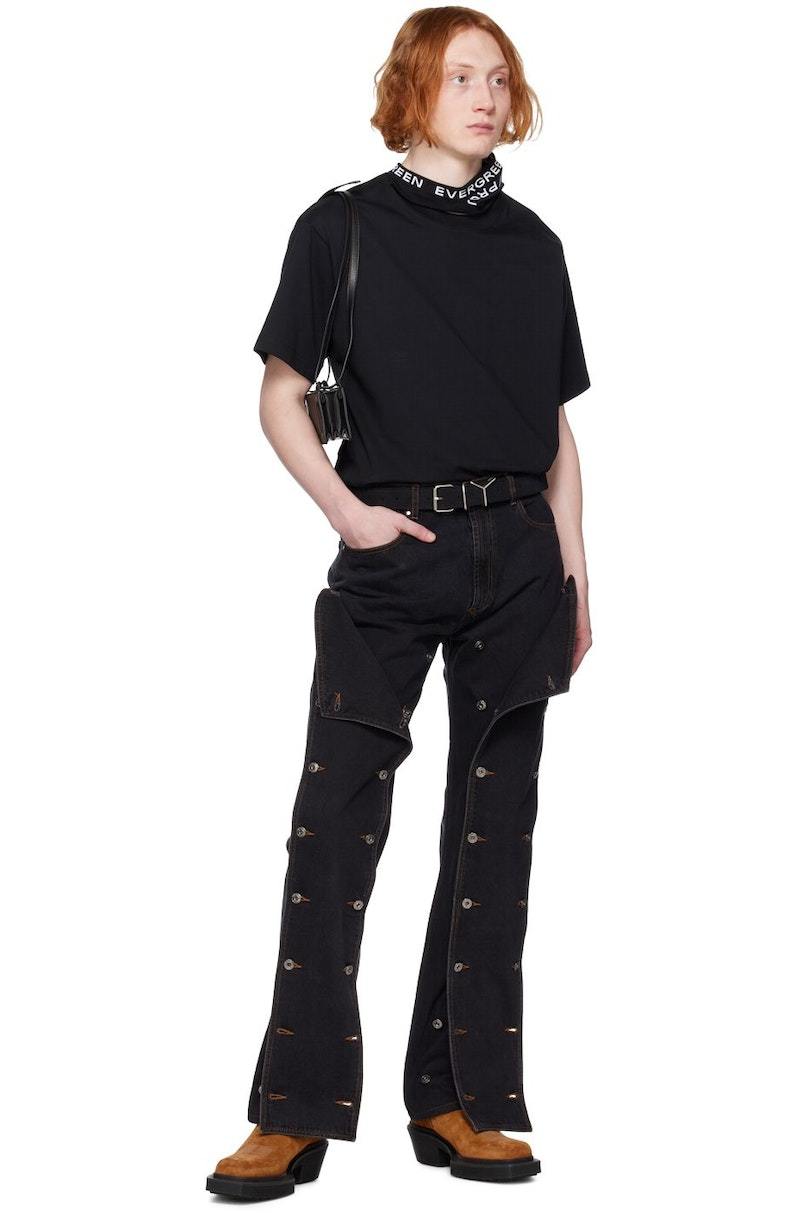 Y/project ブラック Triple Collar Tシャツ Y/Project Triple Collar T-Shirt - Black | Garmentory