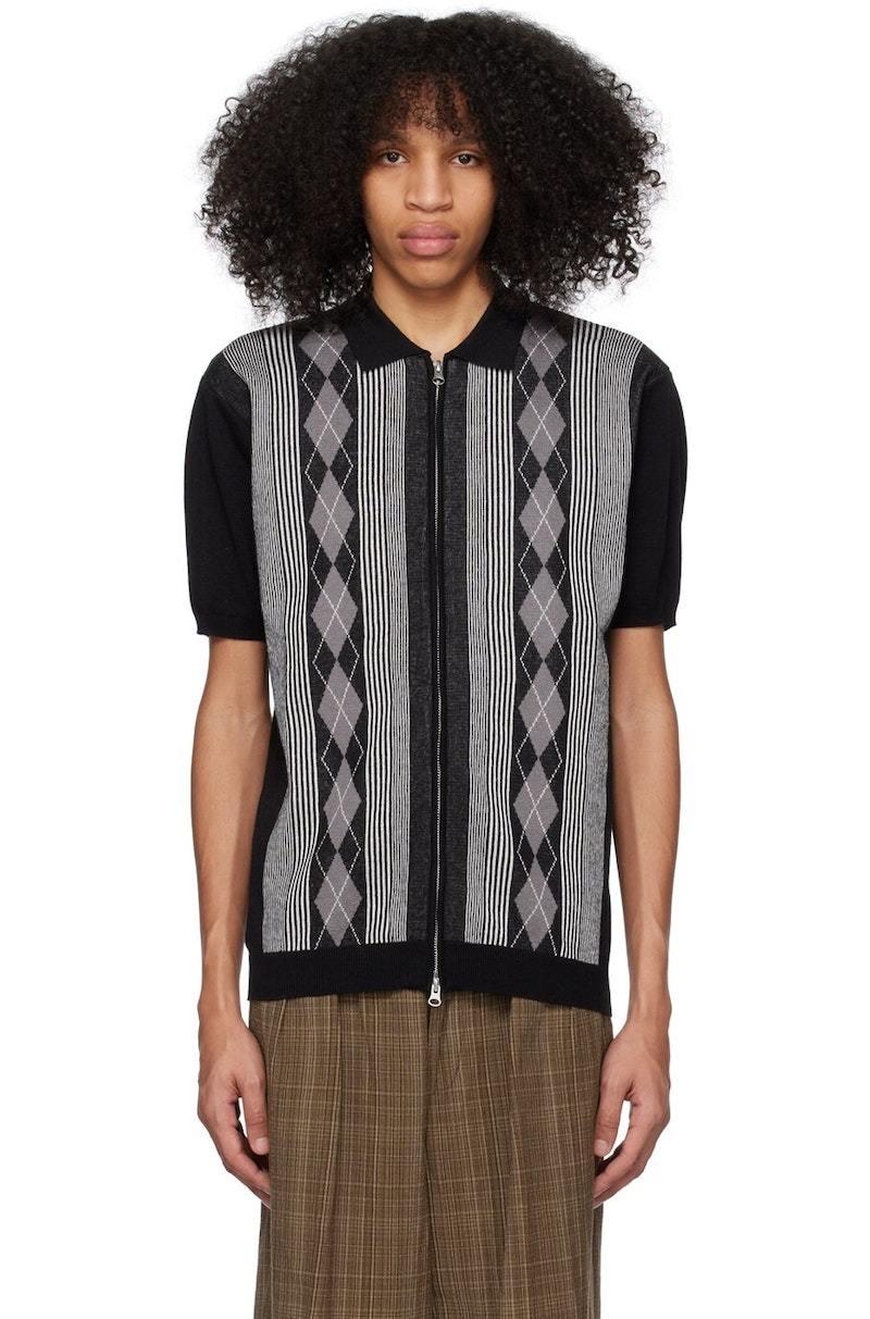 Beams Plus Zip Polo - Black | Garmentory