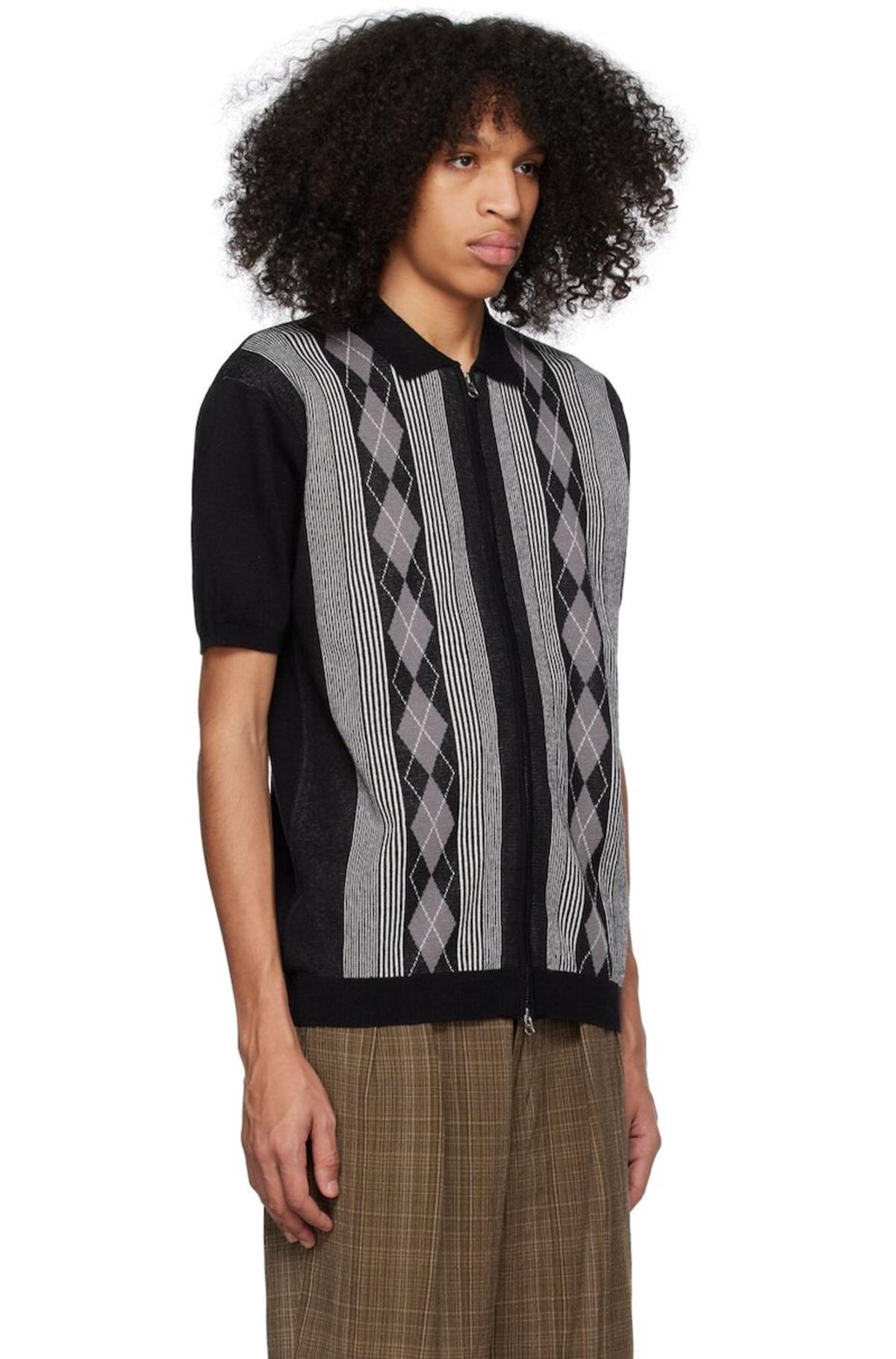 Beams Plus Zip Polo - Black | Garmentory