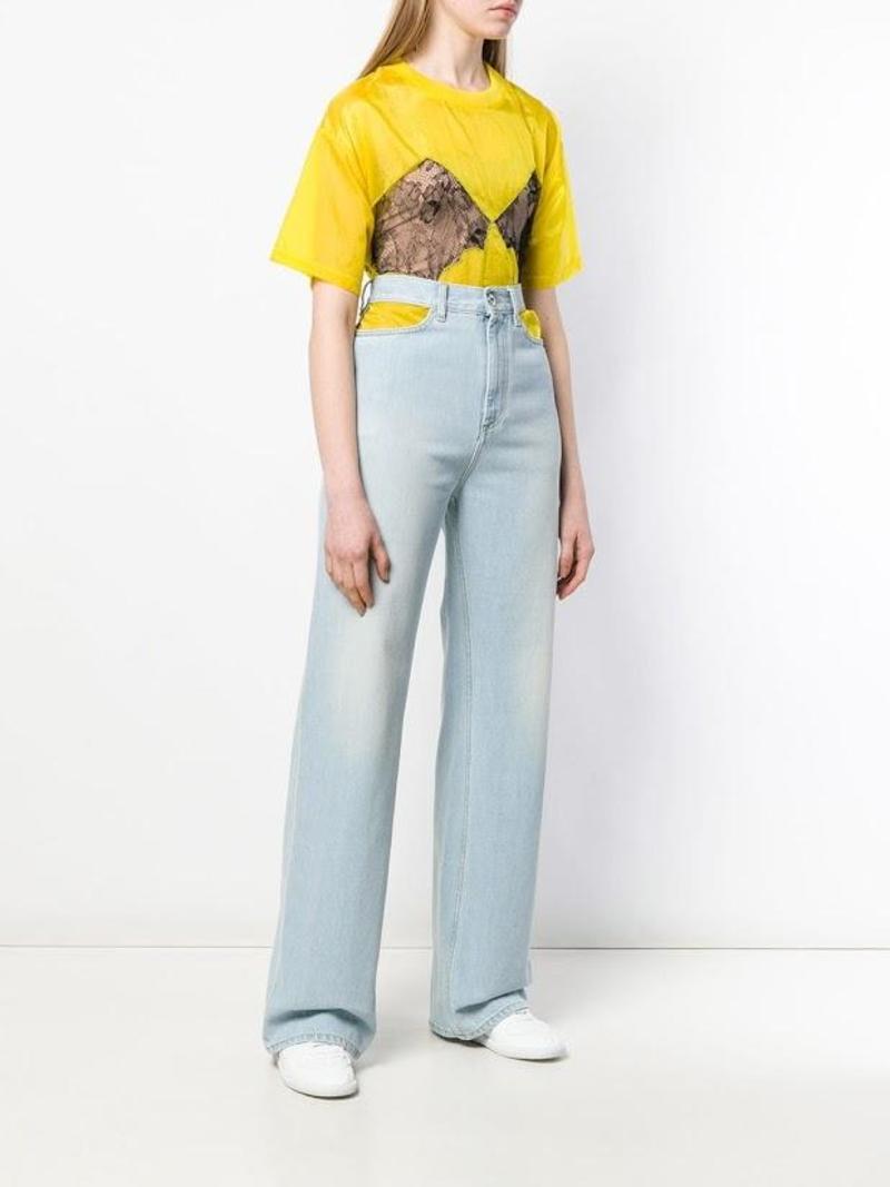 Maison Margiela Cut Out Waist Jeans - Blue Washed | Garmentory