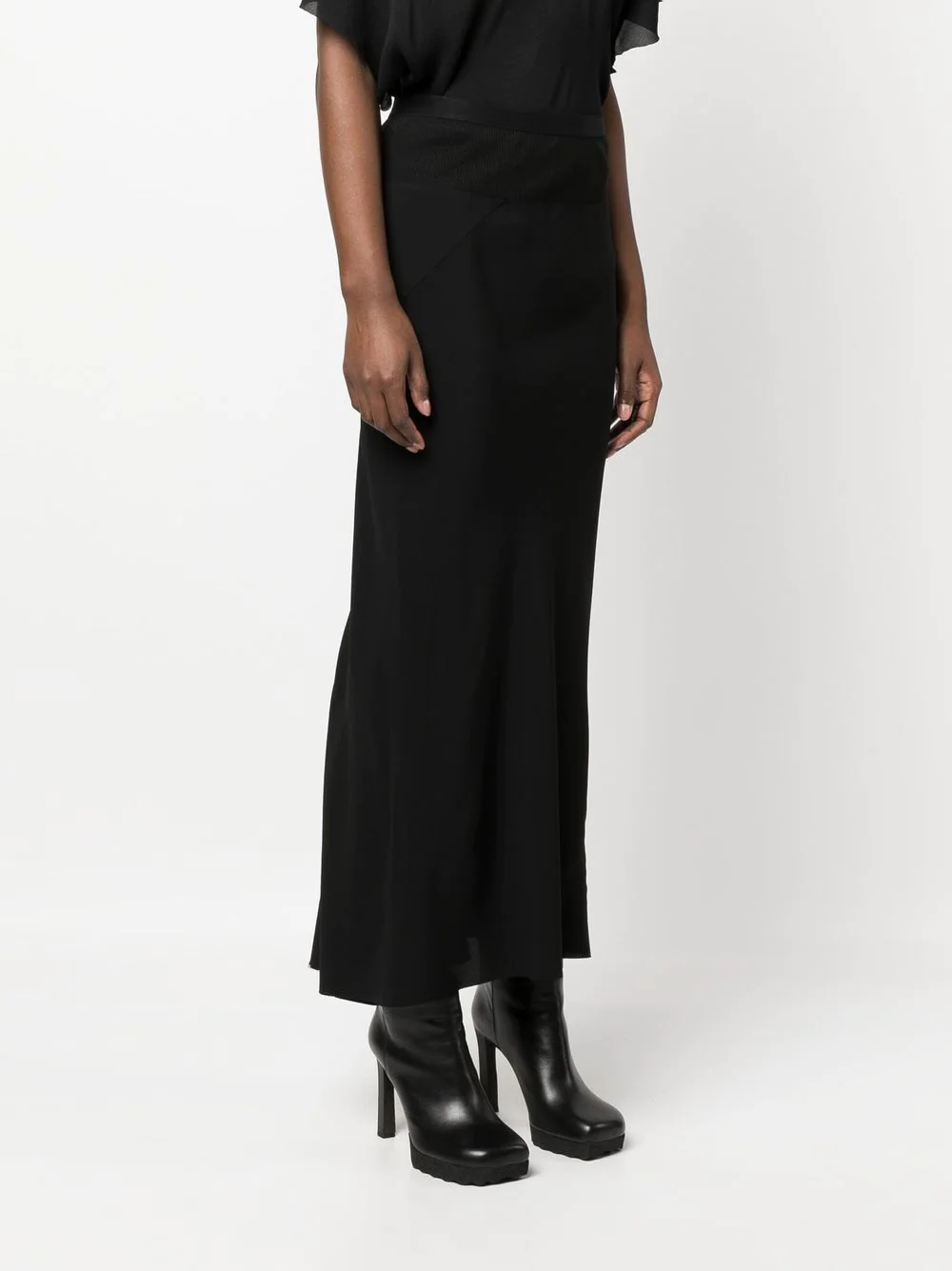Rick Owens Calf Bias Skirt | Garmentory