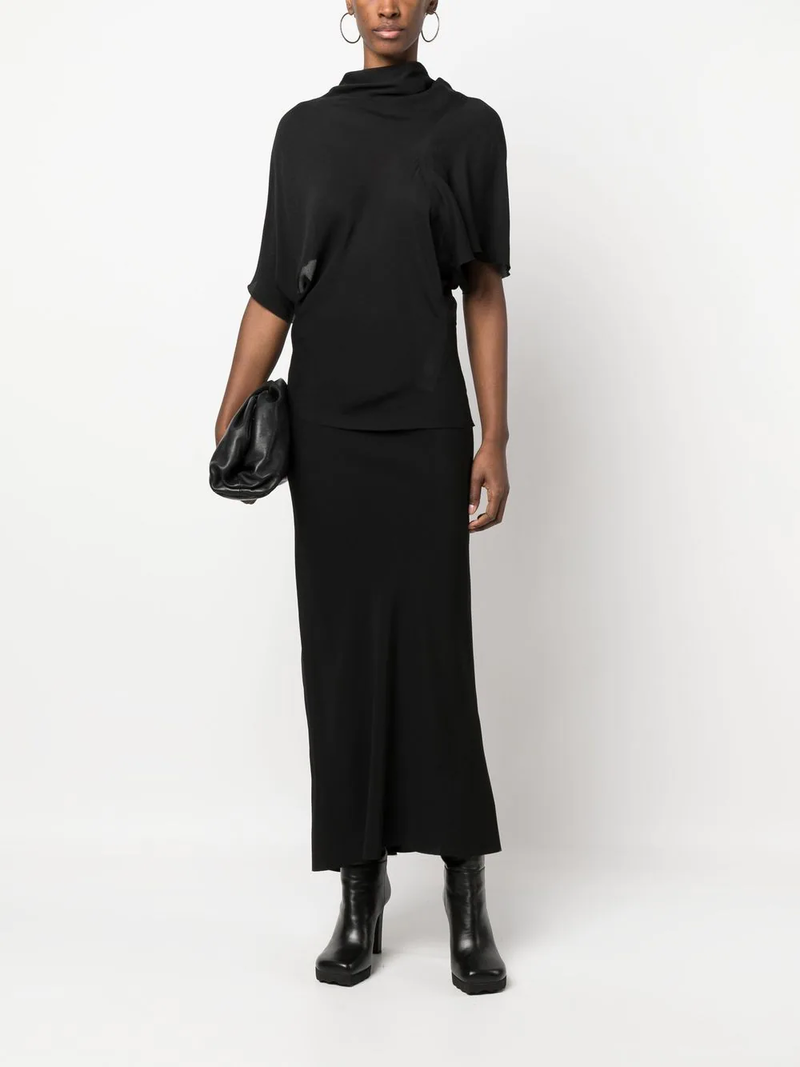 スカート RICK OWENS 'A line Bias' skirt Black  RP01E7343SCH RICK OWENS - SKIRTS - Rick Owens