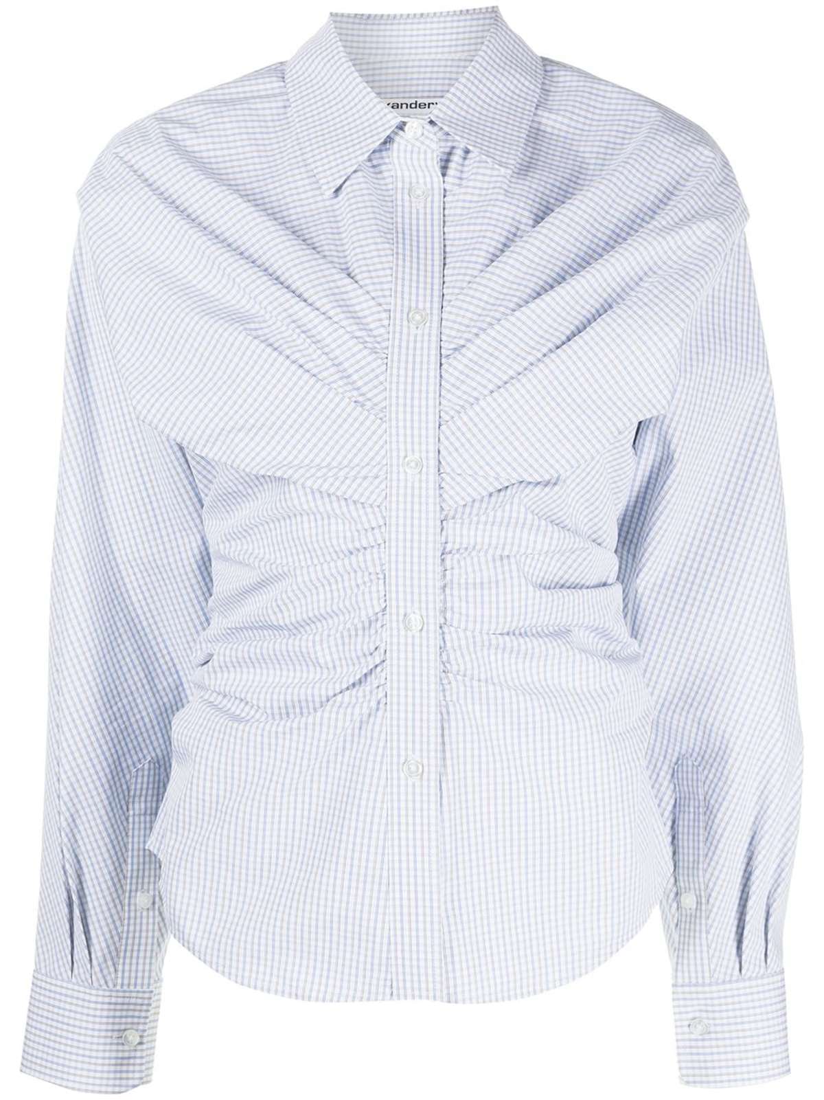 ワンピース Alexander Wang PULLED SHIRT DRESS WITH BACK CUMMERBUND Alexander Wang ALEXANDER WANG PULLED SHIRT DRESS WITH BACK