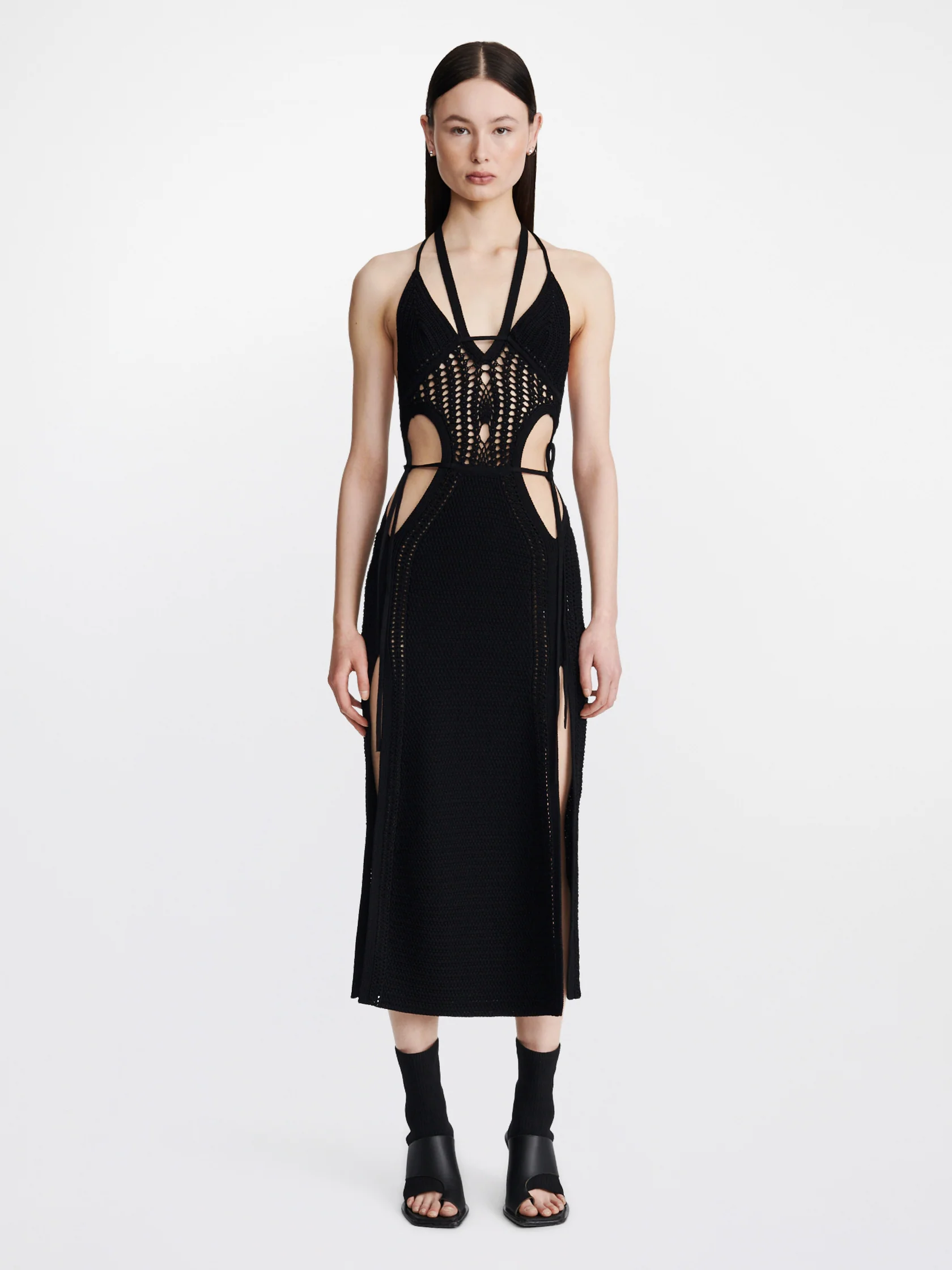 Dion Lee Crochet Tie Butterfly Dress | Garmentory