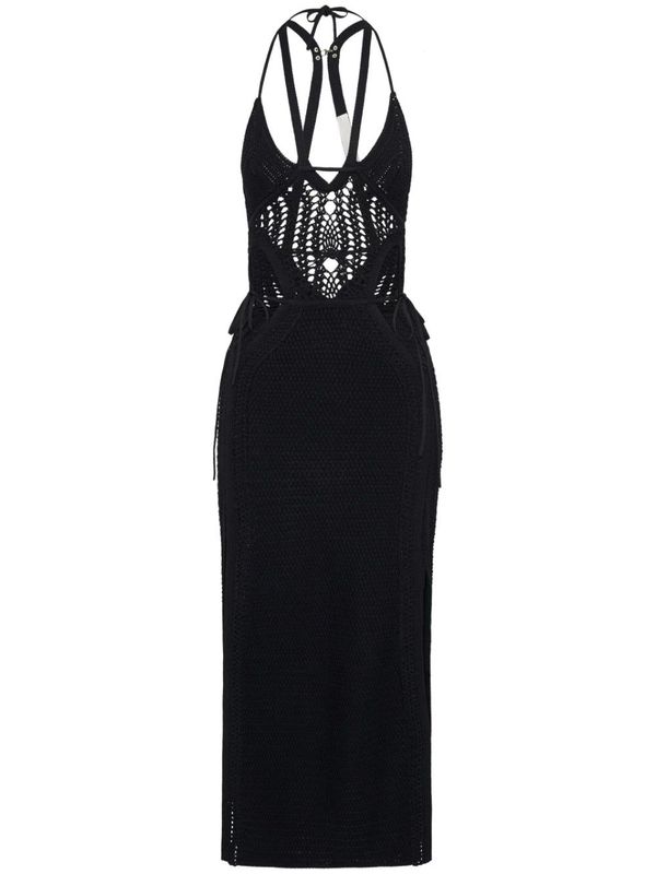 dion lee crochet dress Dion Lee Crochet Tie Butterfly Dress Green Size M/AU 10