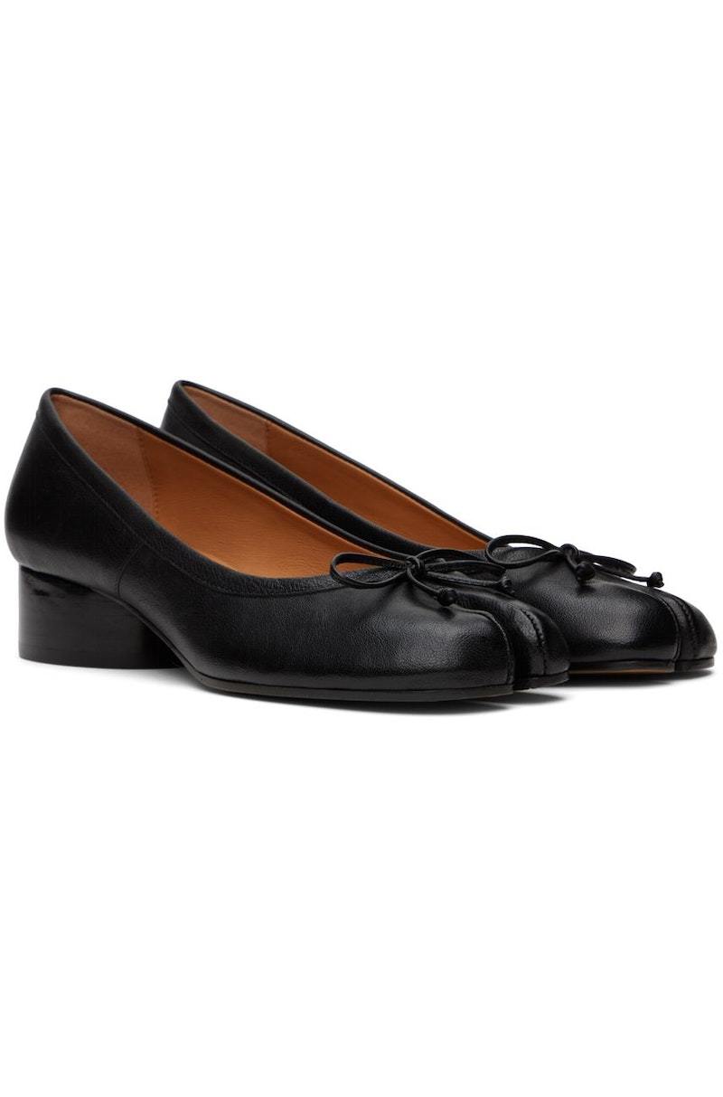Maison Margiela Tabi Ballerina Heels - Black | Garmentory
