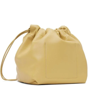 Crossbody bag JIL SANDER Drawstring Bag pastel yellow