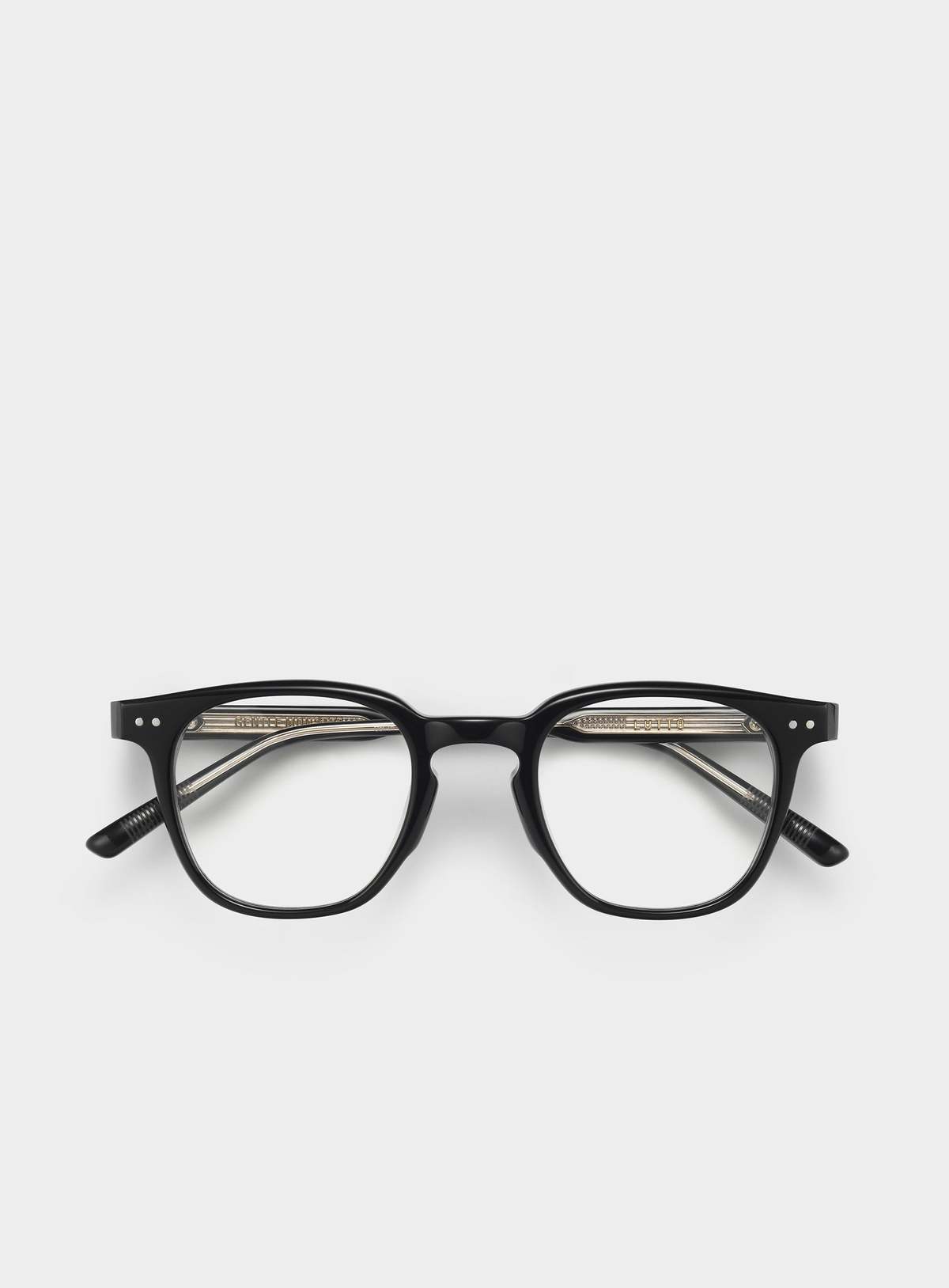 Gentle Monster Lutto 01 Glasses - Black/Clear | Garmentory