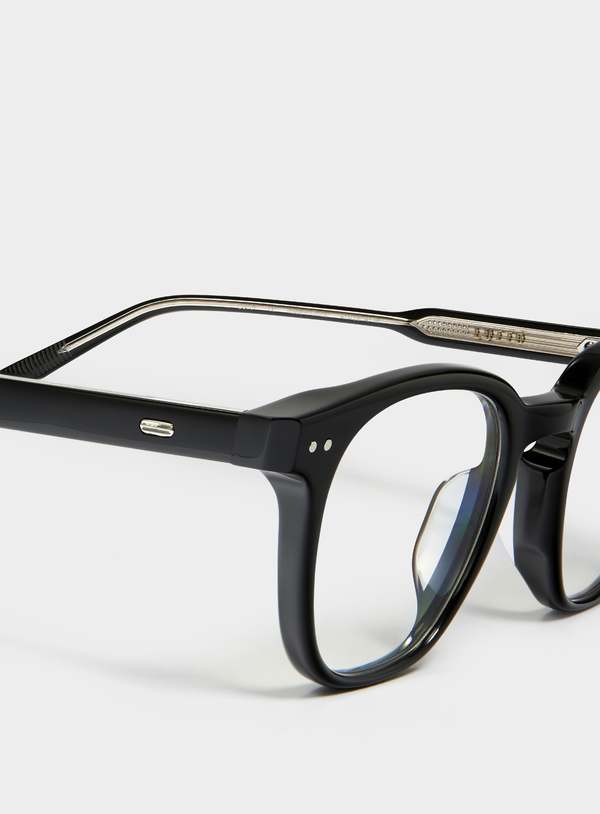 Gentle Monster Lutto 01 Glasses - Black/Clear | Garmentory