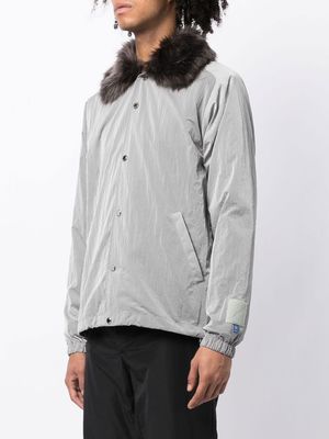 Fumito Ganryu Ventilation Coach Jacket - Silver | Garmentory