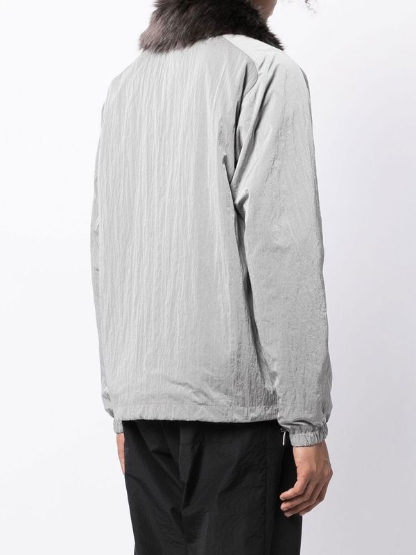 Fumito Ganryu Ventilation Coach Jacket - Silver | Garmentory