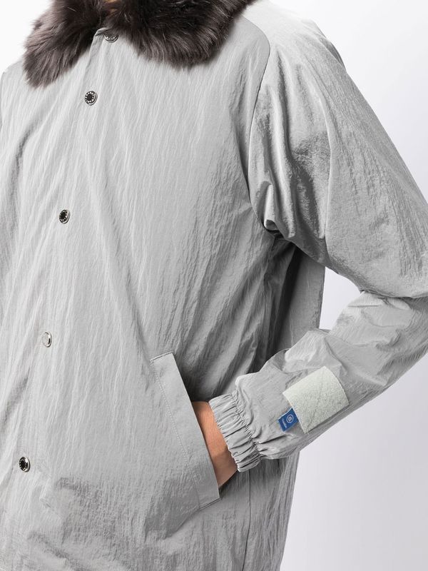 Fumito Ganryu Ventilation Coach Jacket - Silver | Garmentory