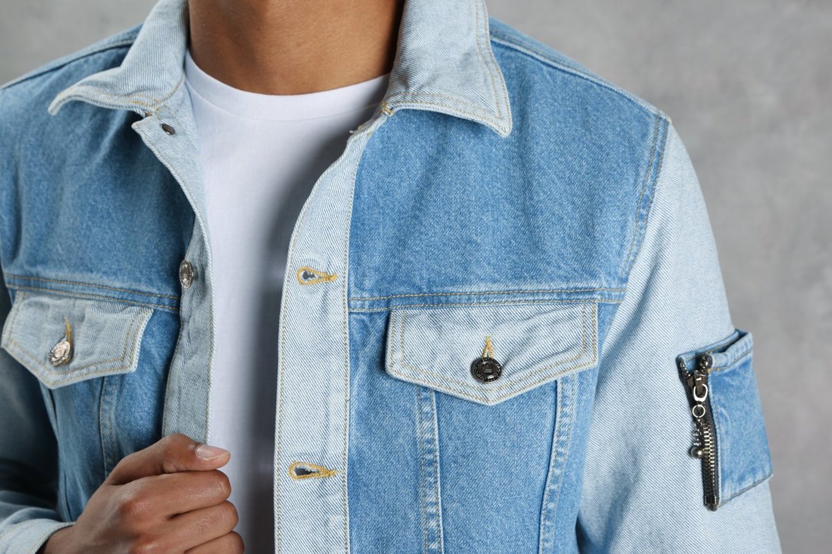MIDNIGHT STUDIOS x GUESS Reverse Fabric Denim Jacket | Garmentory