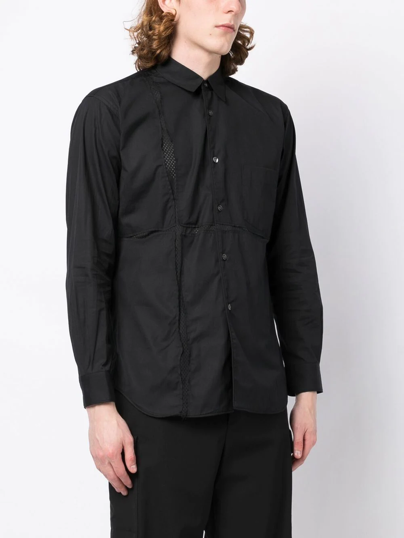 Comme des Garons Mesh Panel Shirt | Garmentory