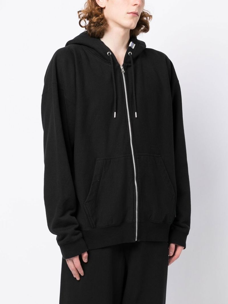 MIHARA YASUHIRO｜HOOD/ZIP-UP (J10HD512 BLACK) Maison MIHARA YASUHIRO zip-up Hoodie | Black | FARFETCH