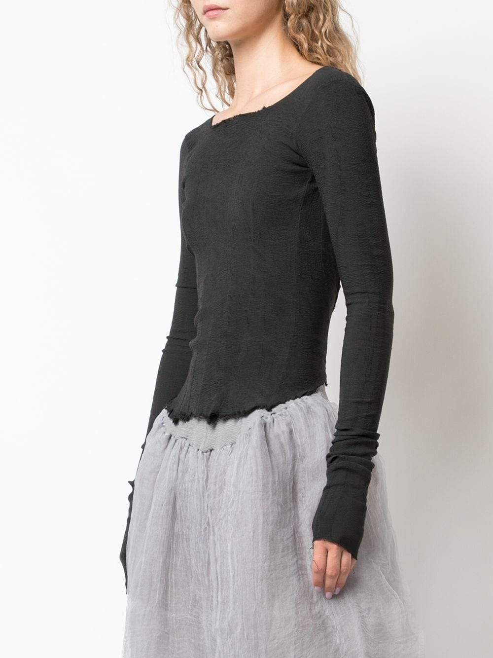 Marc le Bihan Open Back Stretchy Top - Noir | Garmentory