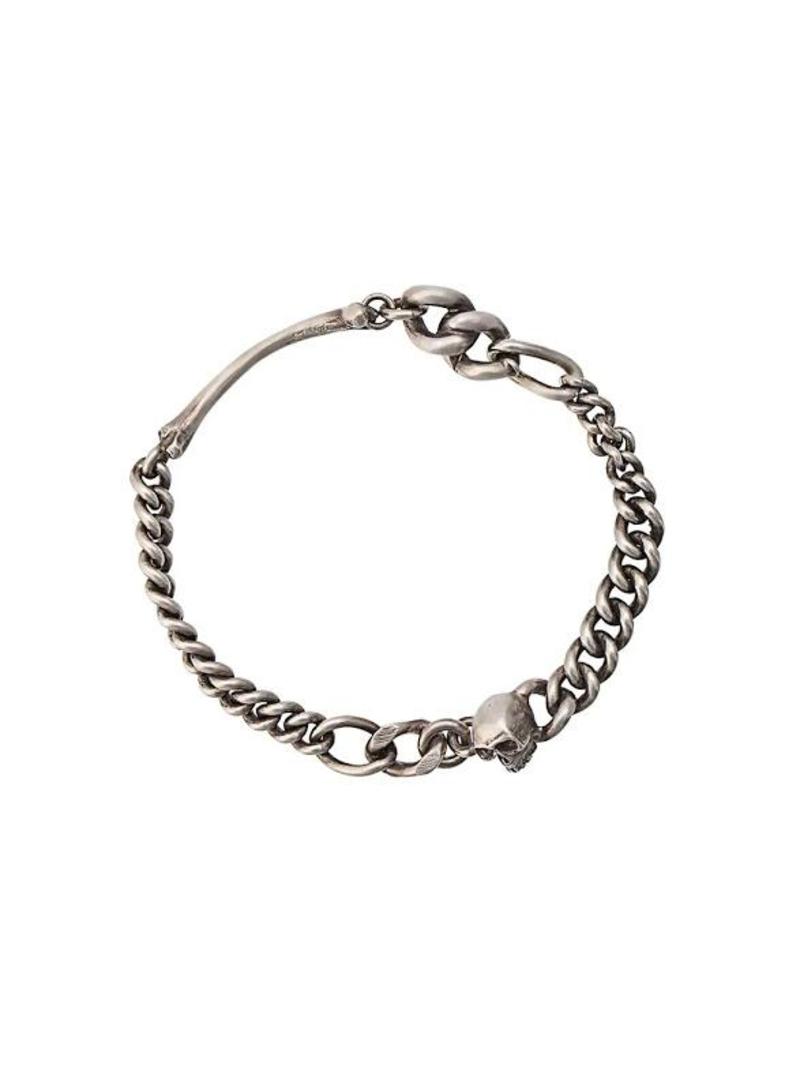 アクセサリー werkstatt munchen bracelet fine skull Werkstatt Munchen Fine Skull Bracelet - Silver | Garmentory