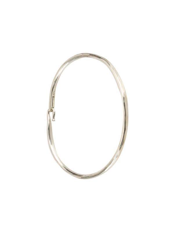 Werkstatt Munchen Hook Forged Bangle - Silver | Garmentory