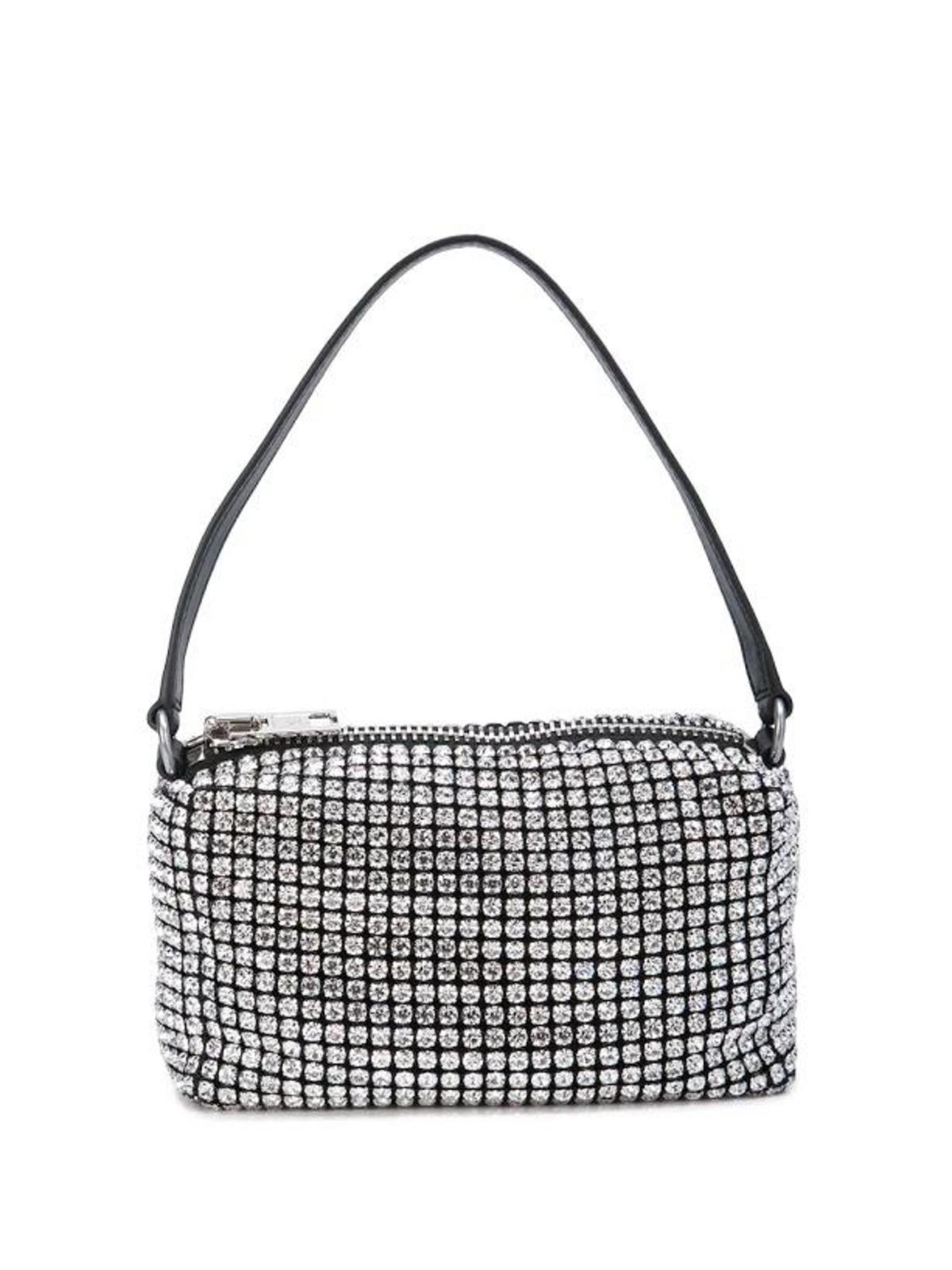 ALEXANDER WANG Chain Mesh Rhinestone Pouch Garmentory