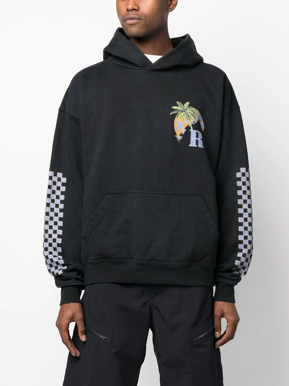 トップス Rhude Moonlight Tropics Hoodie M RHUDE Moonlight Tropics Hoodie - Vintage Black | Garmentory