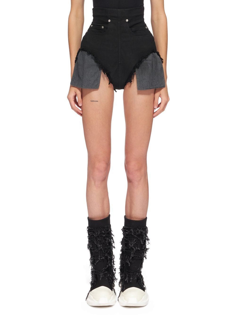 Rick Owens DRKSHDW lido dirt ミニショートパンツ DRKSHDW】SS24 LIDO Dirt ハイウエスト デニム ショーツ (RICK