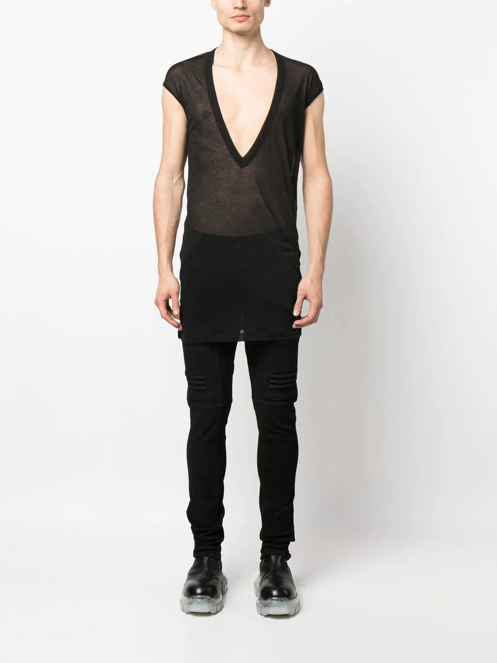 トップス rick owens dylan Rick Owens Dylan T-Shirt in Cream | LN-CC