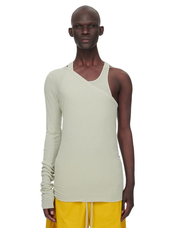 【RICK OWENS】Ziggy Bananaシルクブレンドトップ Rick Owens Ziggy Banana Tank Top - Pearl | Garmentory