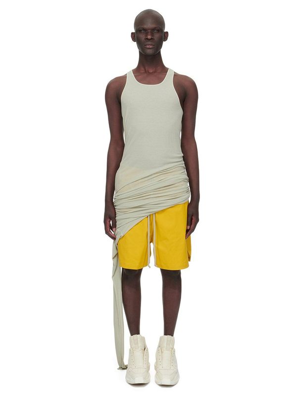 Rick Owens Ziggy Banana Tank Top - Pearl | Garmentory