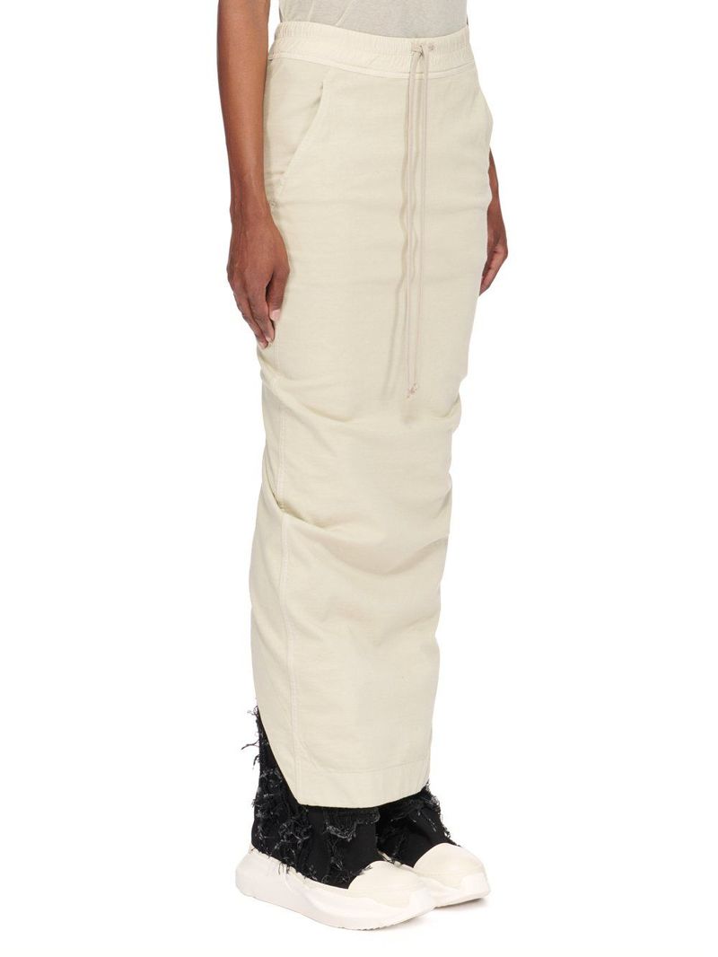 Rick Owens DRKSHDW Pull On Pillar Skirt - Milk | Garmentory