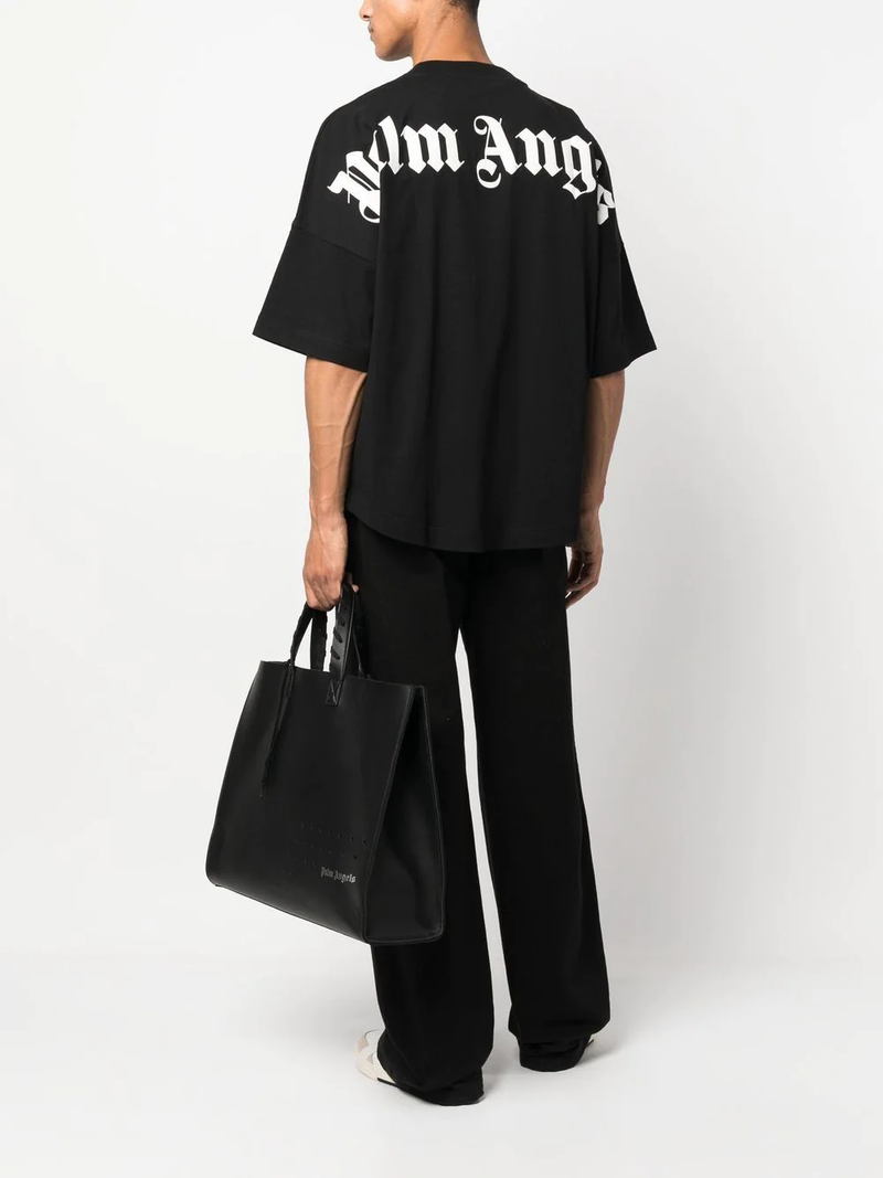【PALM ANGELS】Painted Classic Short Sleeve T-Shirt/追跡可能 palm-angels-brush-strokes-
