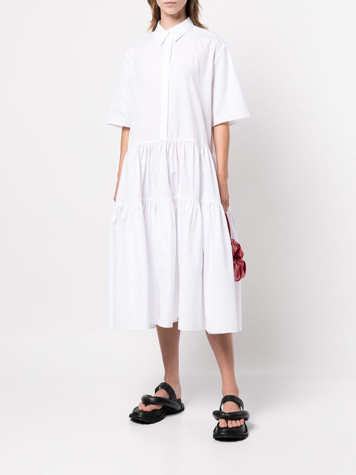 Cecilie Bahnsen Primrose Dress With Voluminous Hem | Garmentory