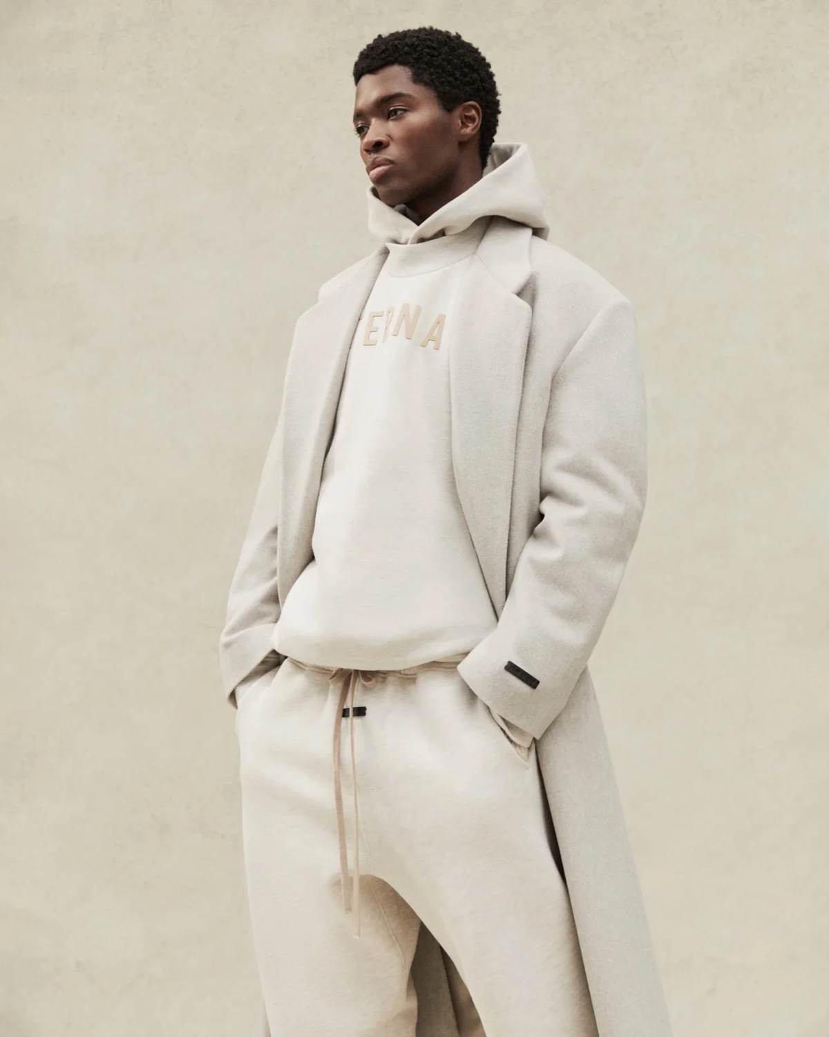 Fear of God Eternal Cotton LS T-Shirt - Dusty Beige | Garmentory